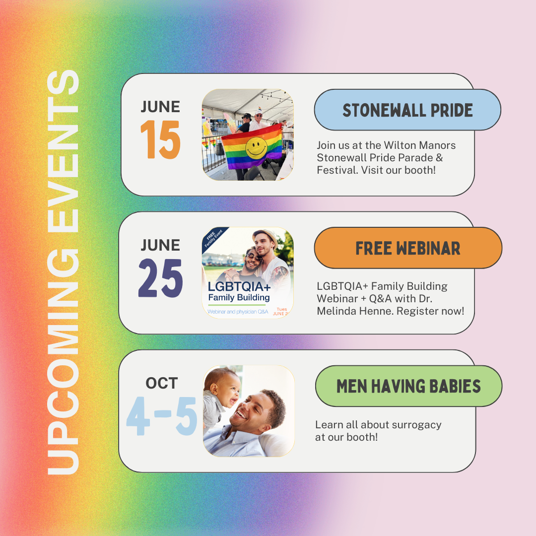 Upcoming LGBTQIA+ Events with IVF FLORIDA